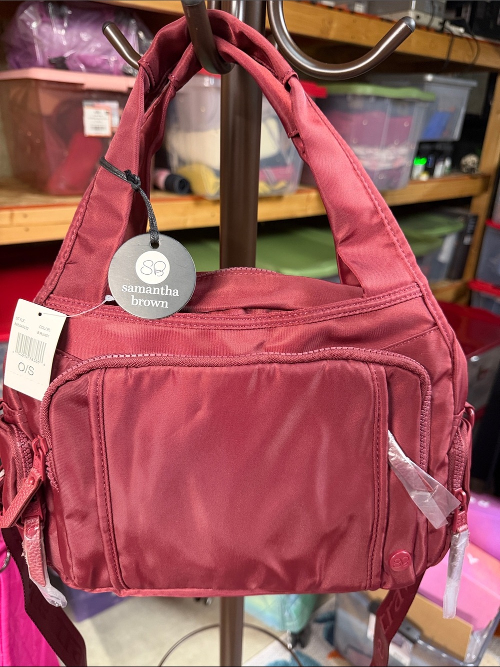 Samantha Brown travel handbag Women's Rose Red Shoulder Bag BNWT - Picture 2 of 10